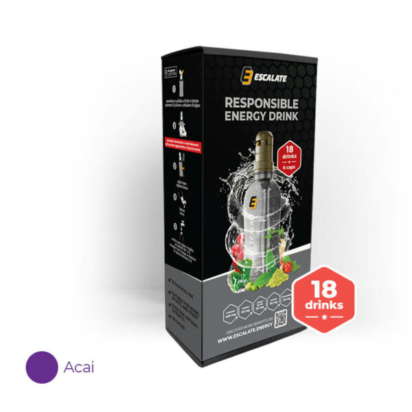 energetický nápoj ESCALATE 6-pack açaí